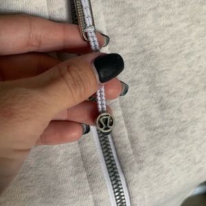 Lululemon grey zip up hoodie